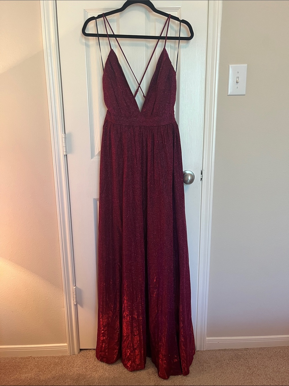 NWT Maniju Metallic Shimmer Gown
